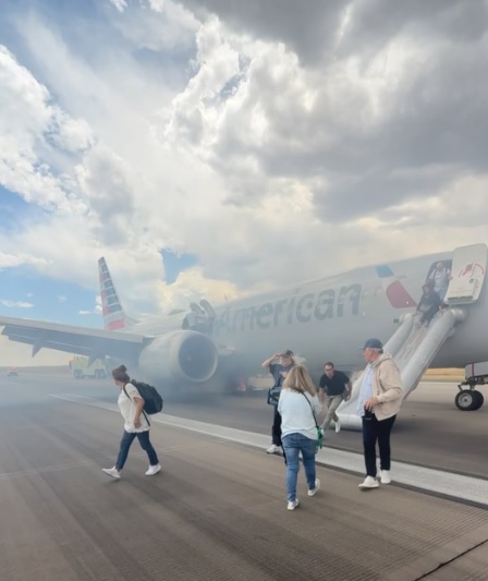 BREAKING NEWS: Emergency Evacuation on American Airlines Flight After Tire Blowout at Denver Airport